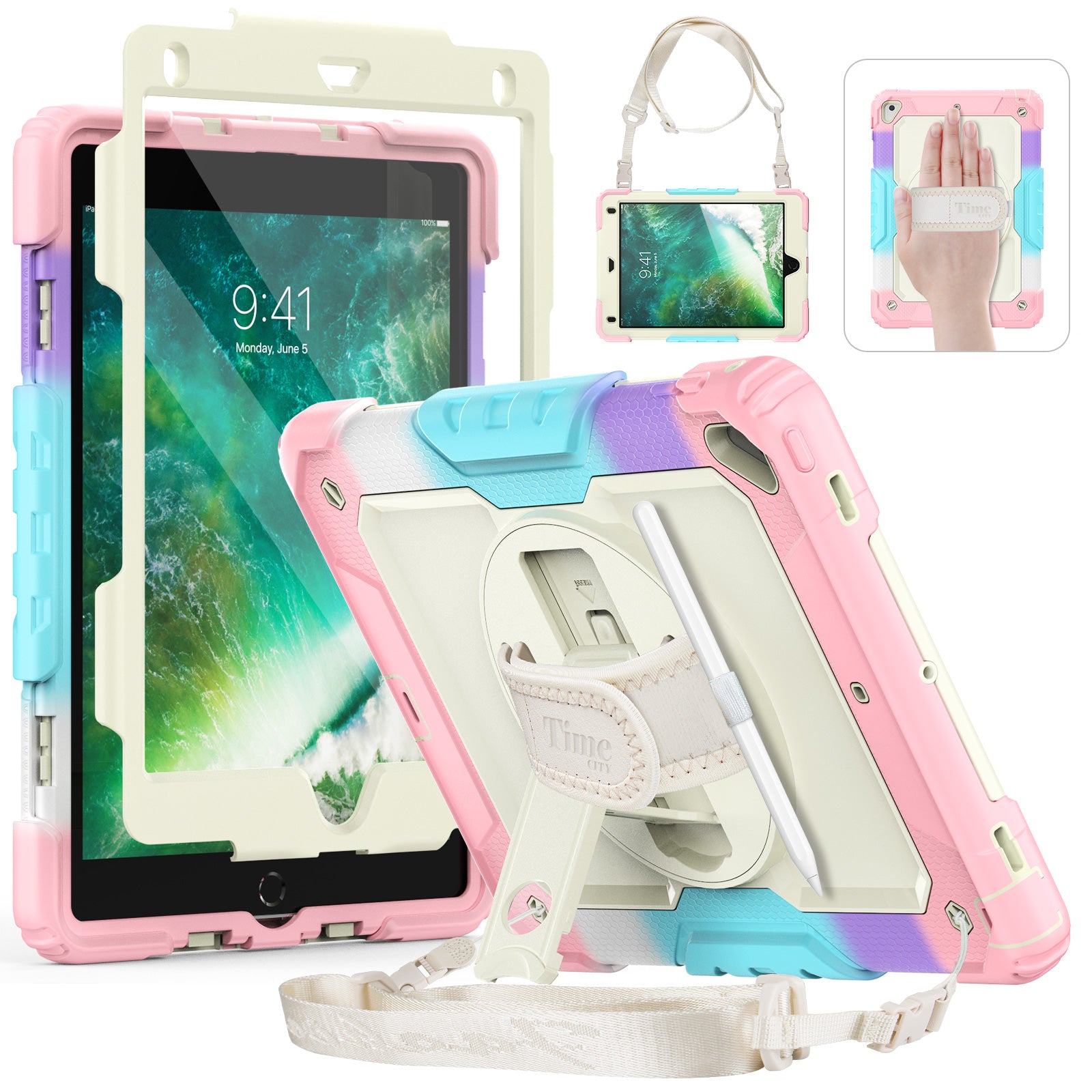 iPad Air 2nd Gen 9.7 Inch Case 2014-Tough series-Timecity