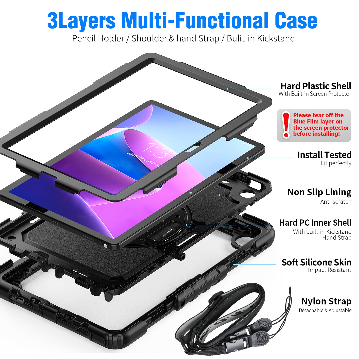 Lenovo Tab M10 Plus 3rd Gen 10.6 Inch Case 2022-Tough series-Timecity