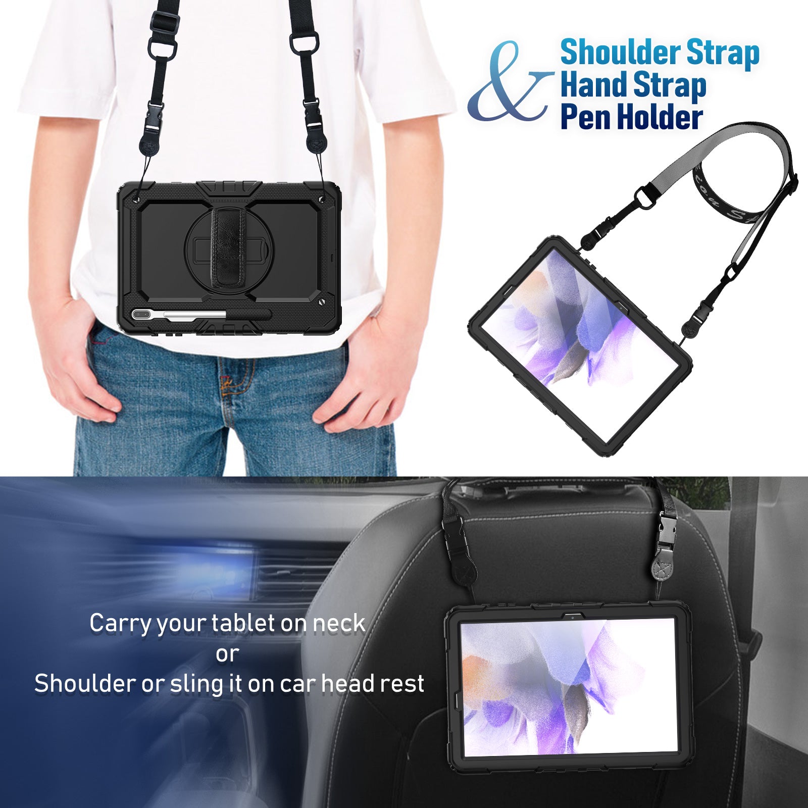 Samsung Galaxy Tab S7 Plus/S7 FE 12.4 Inch Case-Tough series-Timecity