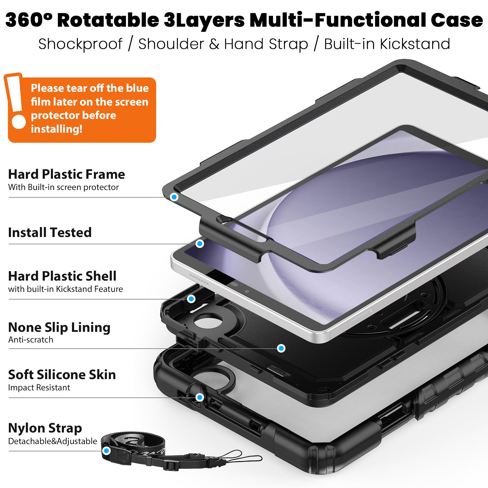 Samsung Galaxy Tab A9 8.7 Inch Case-Tough series-Timecity