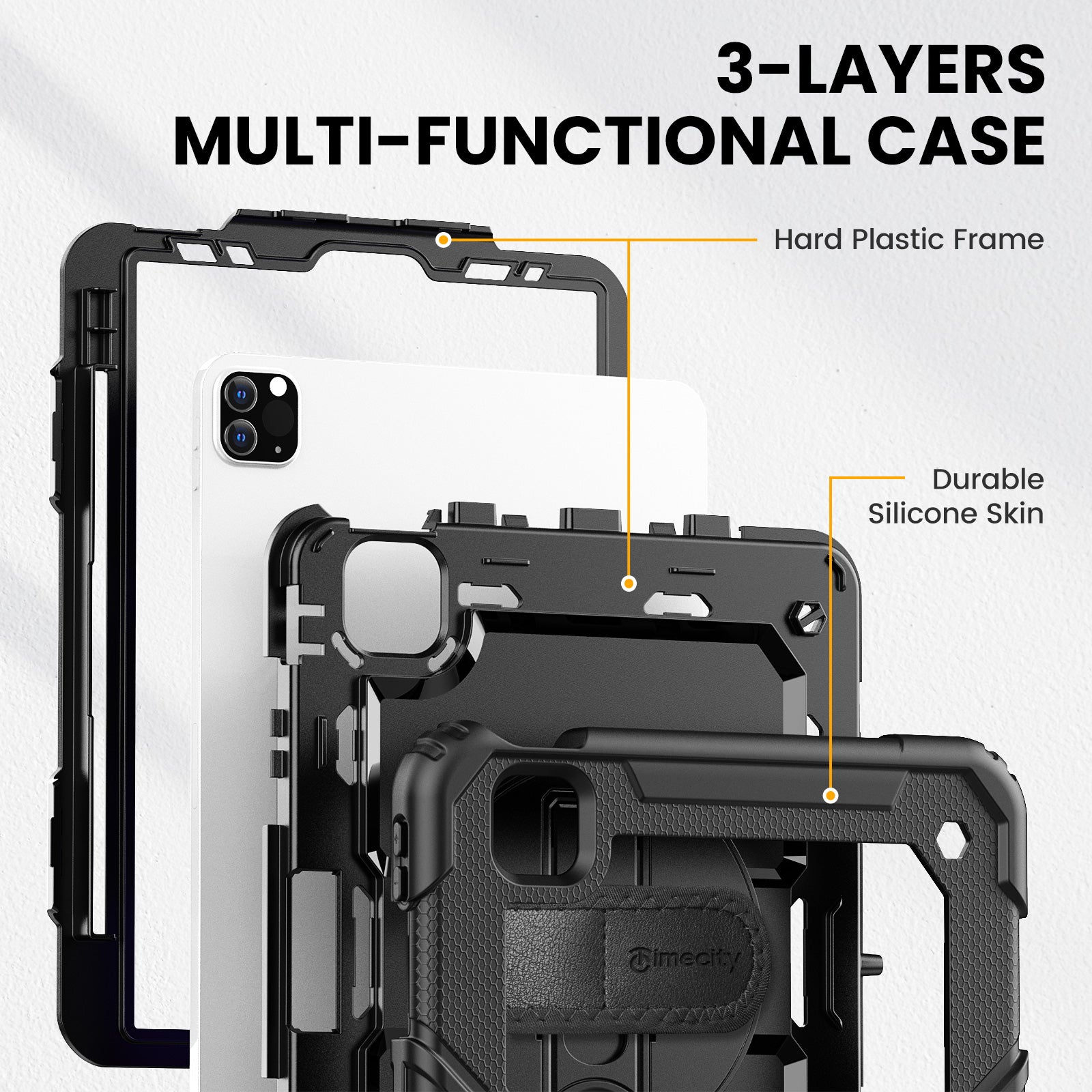 iPad Pro 11 inch 1st/2nd/3rd/4th Generation Case-Tough series-Timecity