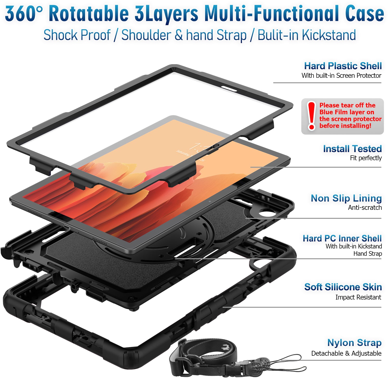 Samsung Galaxy Tab A7 10.4 inch Case-Tough series-Timecity