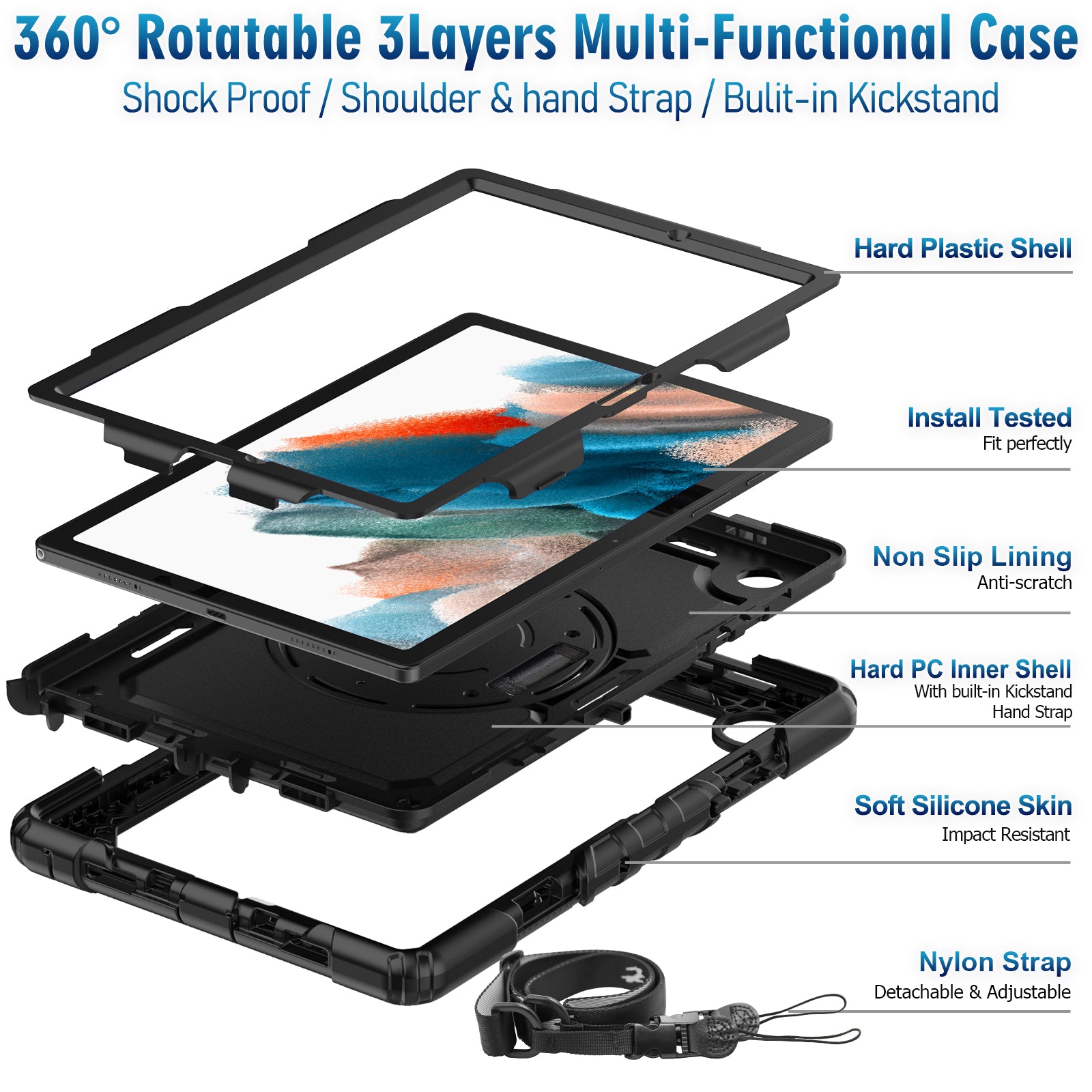 Samsung Galaxy Tab A8 10.5 Inch Case-Tough series-Timecity