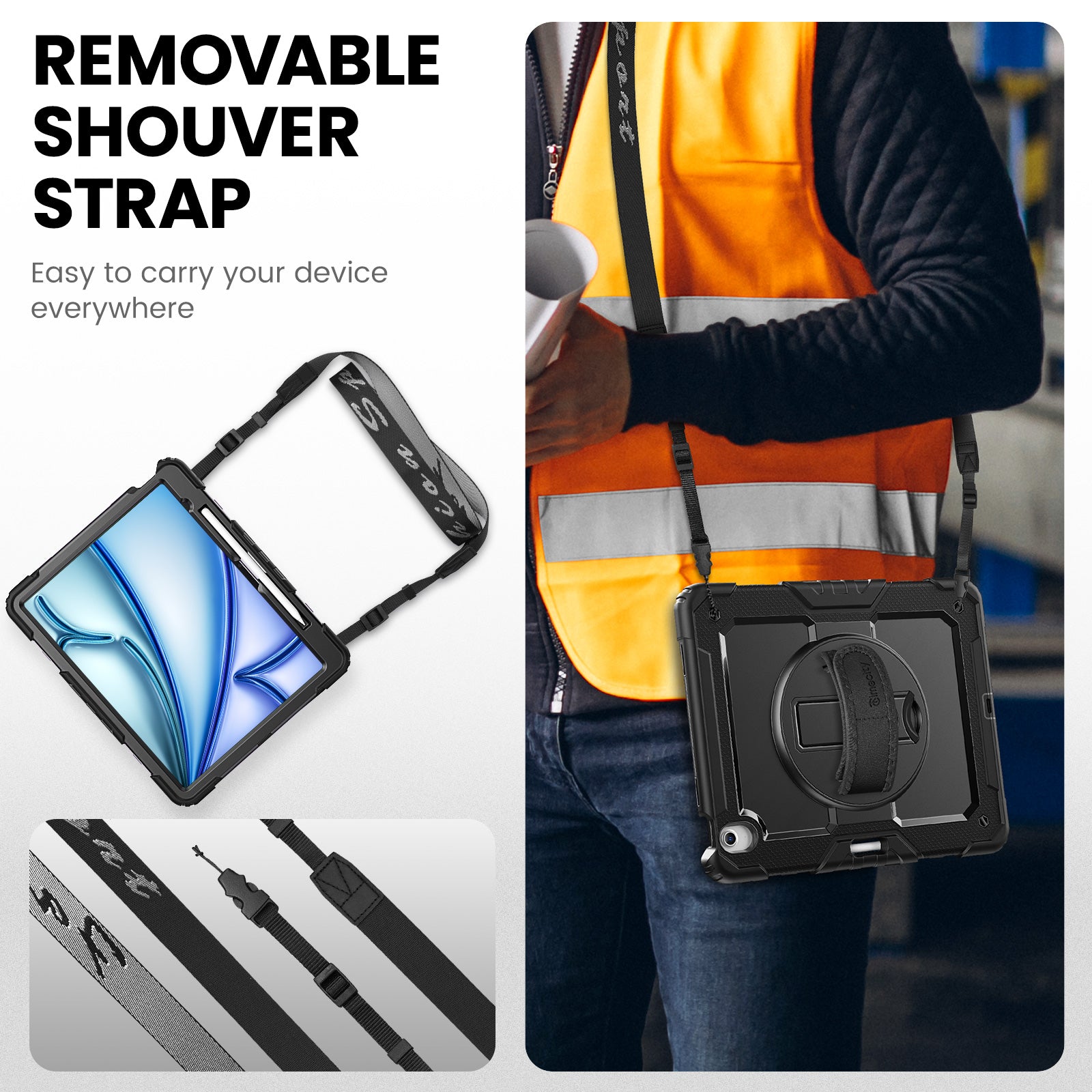 iPad Air 13 Inch Case M3 2025/ M2 2024-Tough series-Timecity