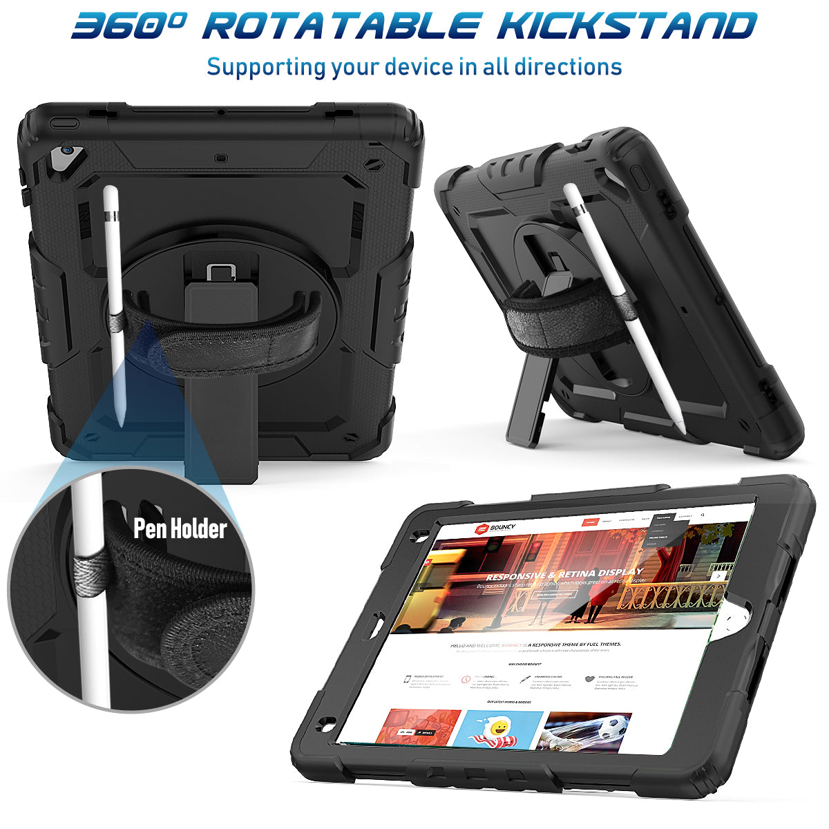 iPad Air 2nd Gen 9.7 Inch Case 2014-Tough series-Timecity