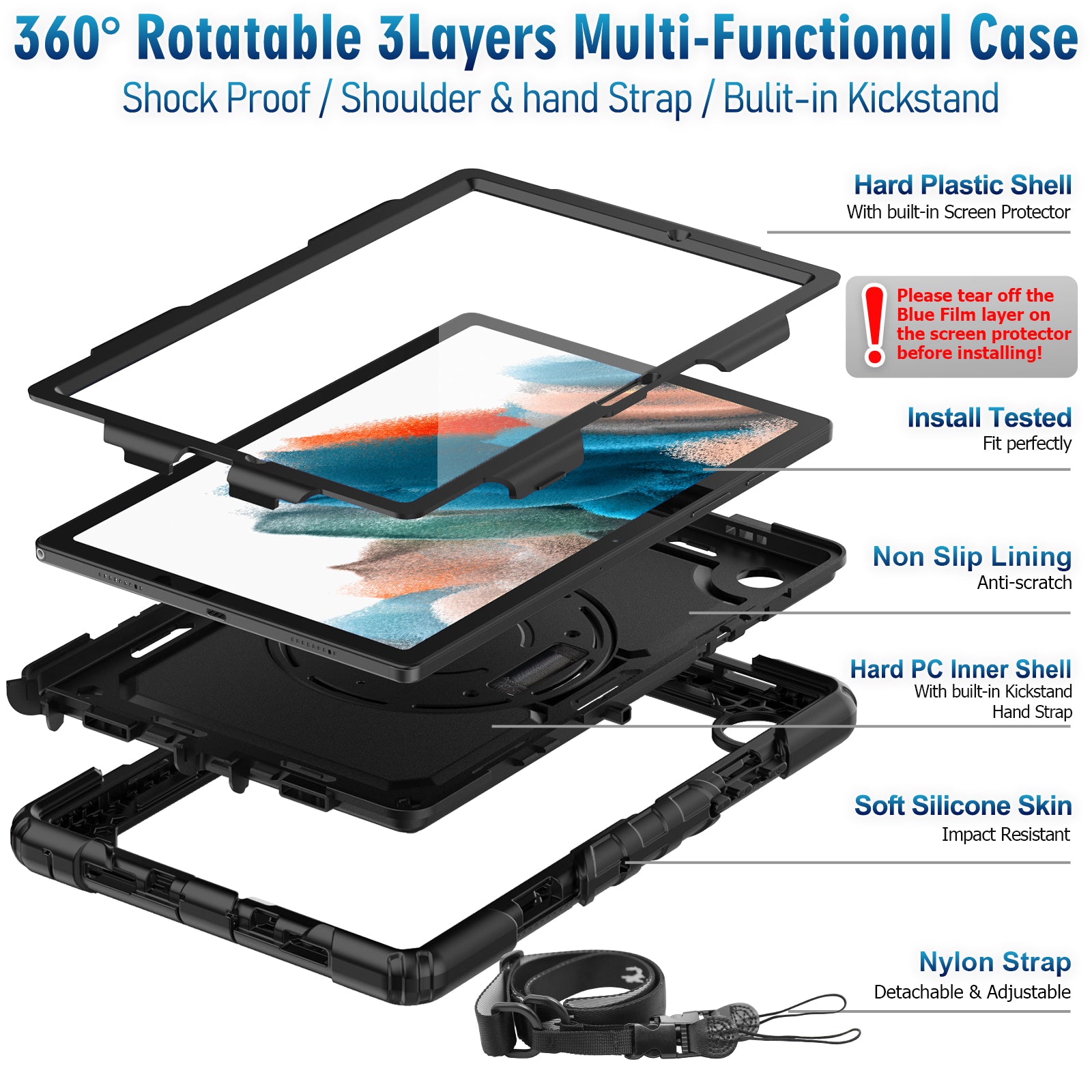 Samsung Galaxy Tab A8 10.5 Inch Case-Tough series-Timecity