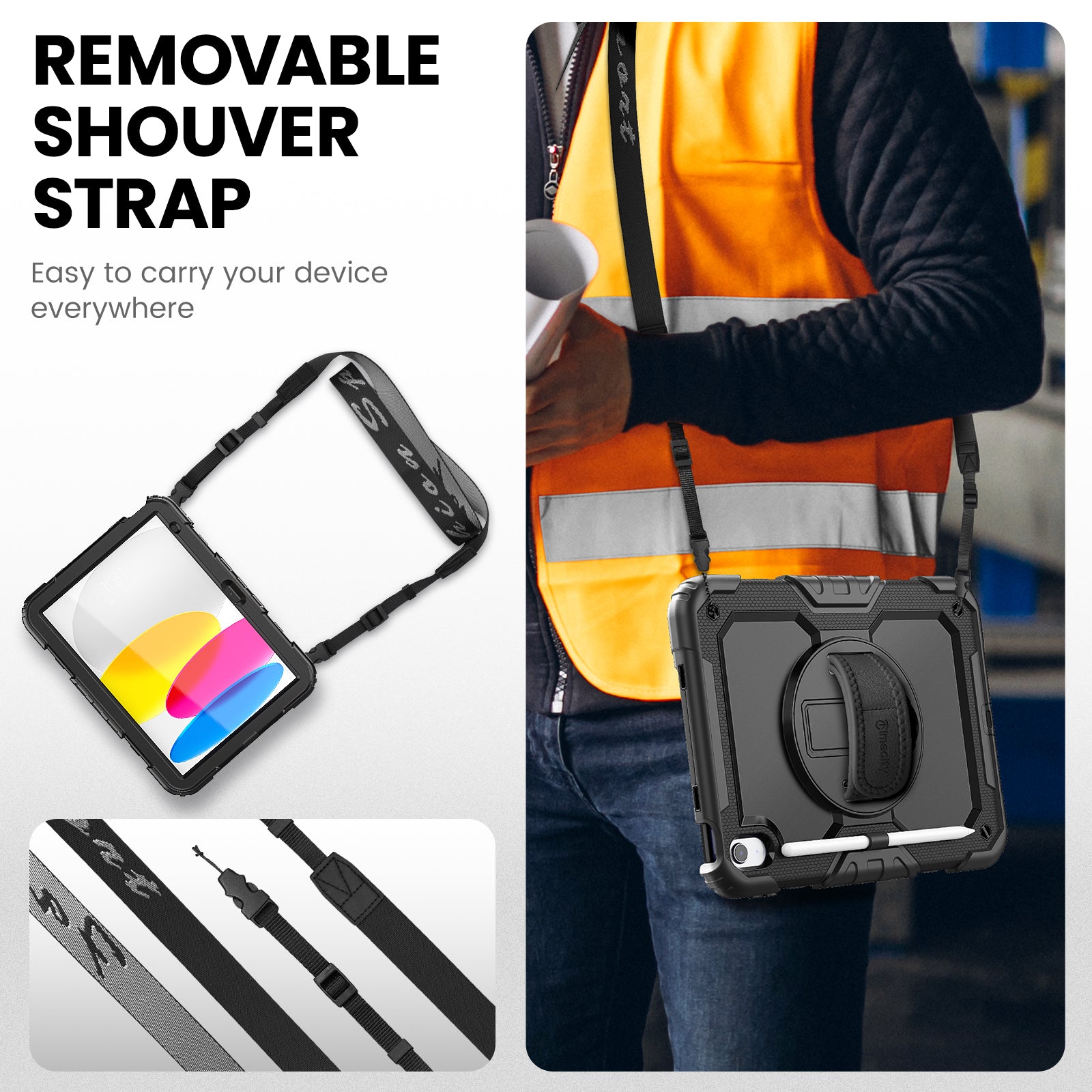 iPad (A16/11th Gen) 11 Inch 2025 & iPad (10th Gen) 10.9 Inch 2022 Case-Tough series-Timecity