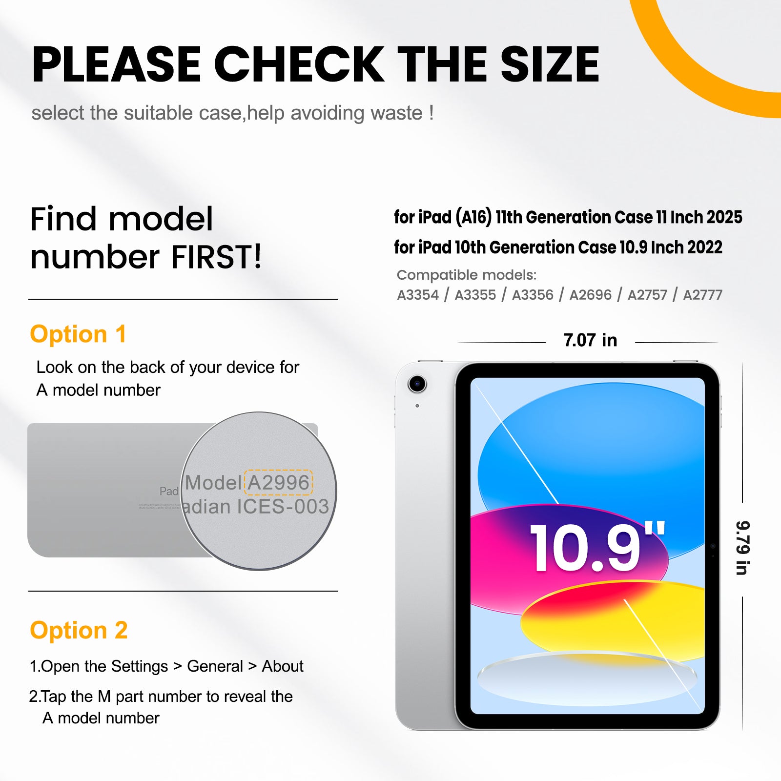 iPad (A16/11th Gen) 11 Inch 2025 & iPad (10th Gen) 10.9 Inch 2022 Case-Tough series-Timecity