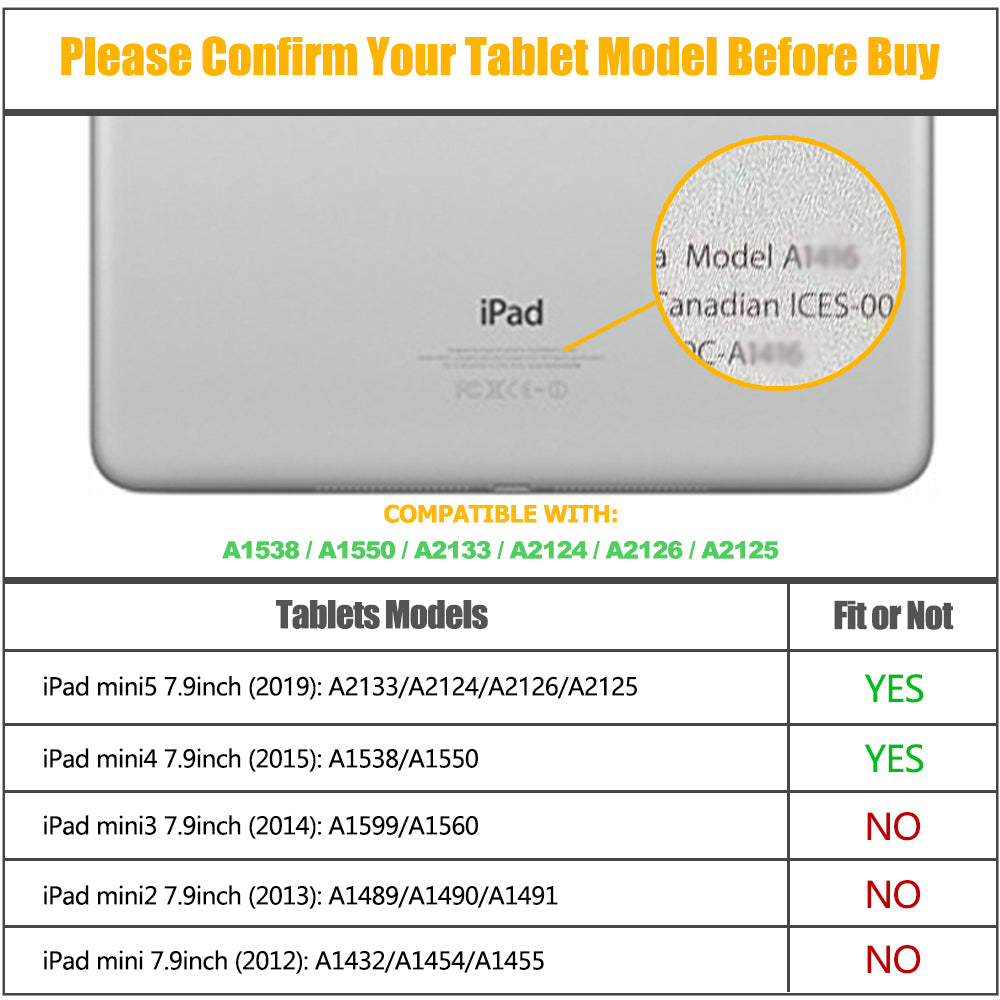 iPad Mini 5th/4th Generation 7.9 Inch Case