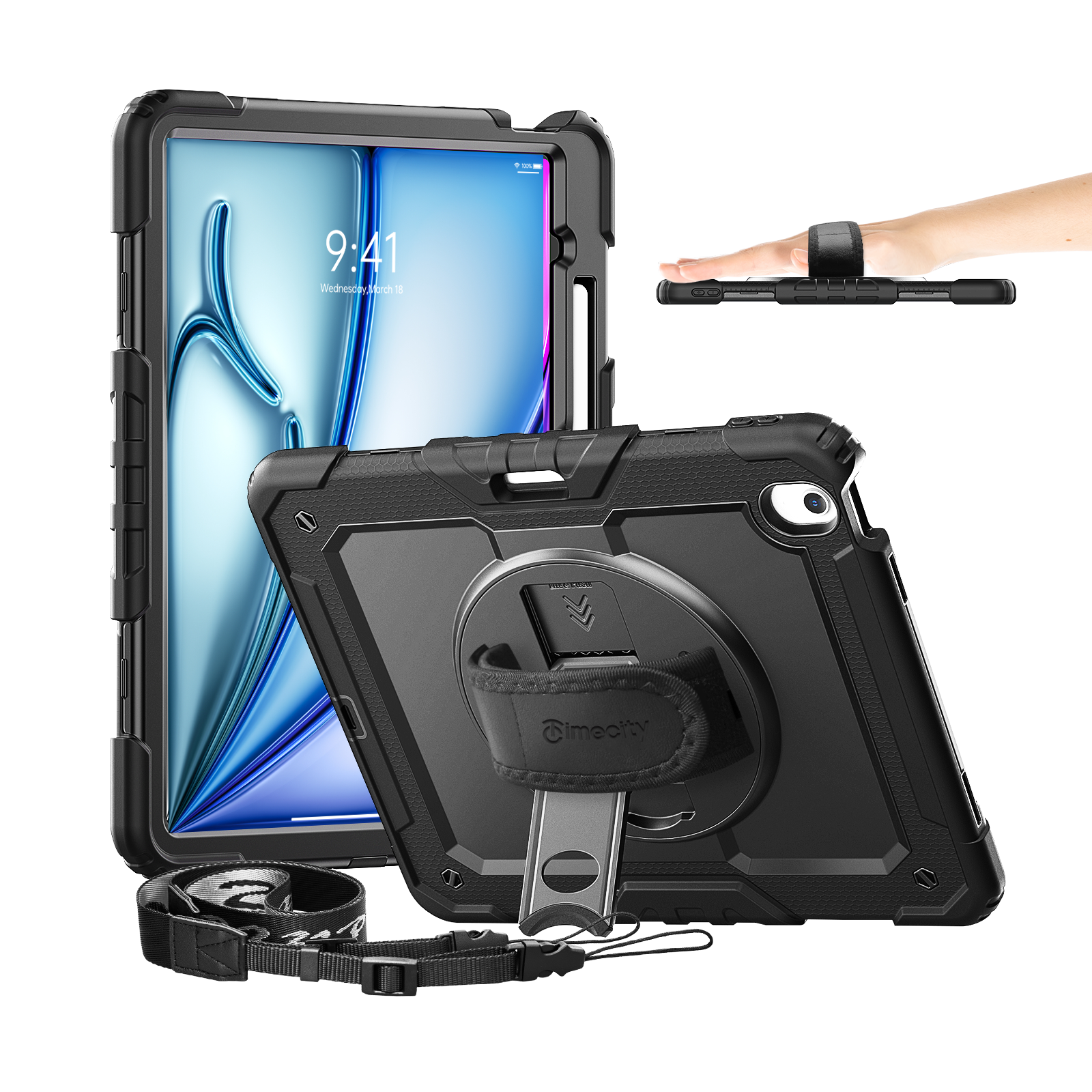 iPad Air 13 Inch Case M3 2025/ M2 2024-Tough series-Timecity